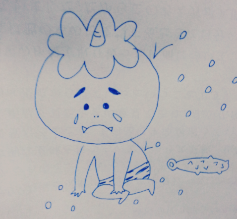 何も見ずに鬼の絵を描いてみるトピ
