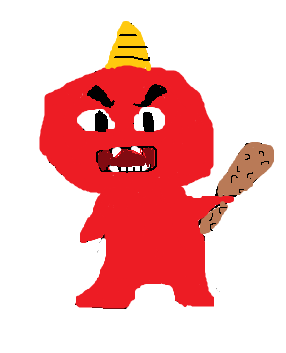 何も見ずに鬼の絵を描いてみるトピ