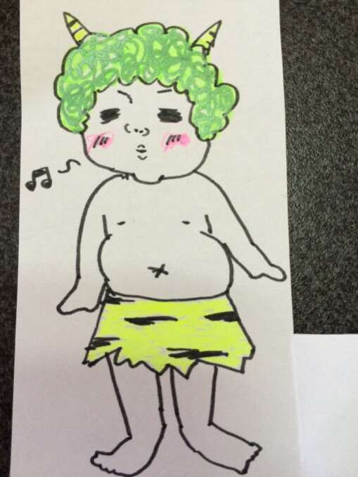 何も見ずに鬼の絵を描いてみるトピ