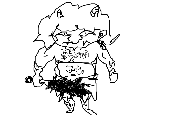 何も見ずに鬼の絵を描いてみるトピ