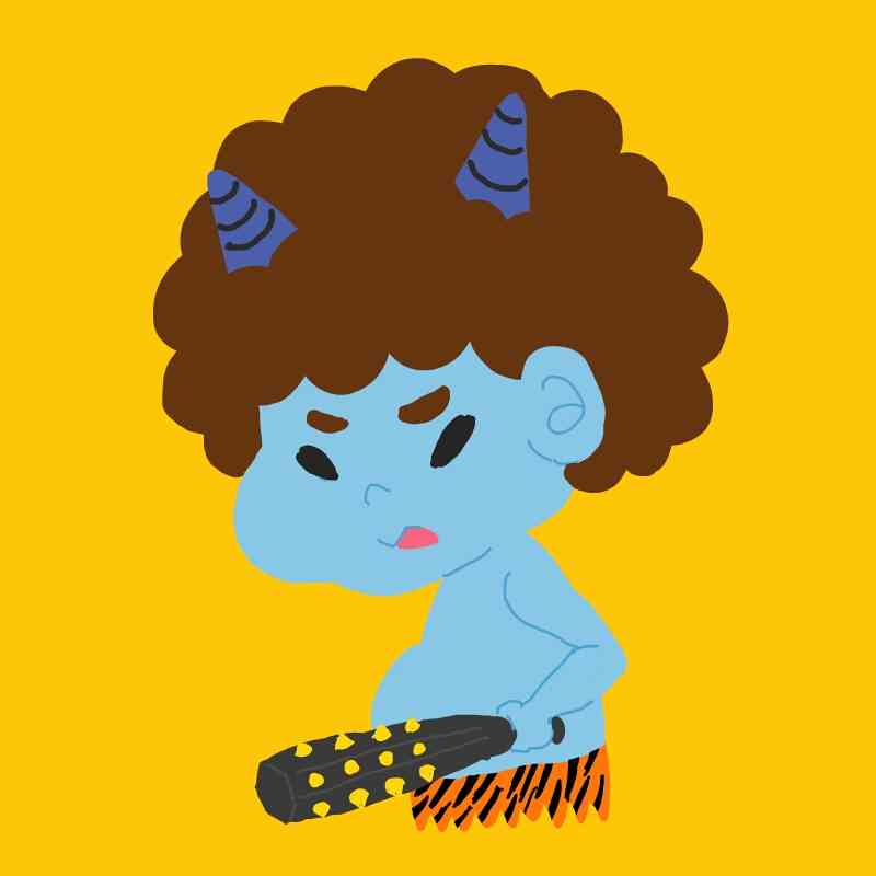 何も見ずに鬼の絵を描いてみるトピ