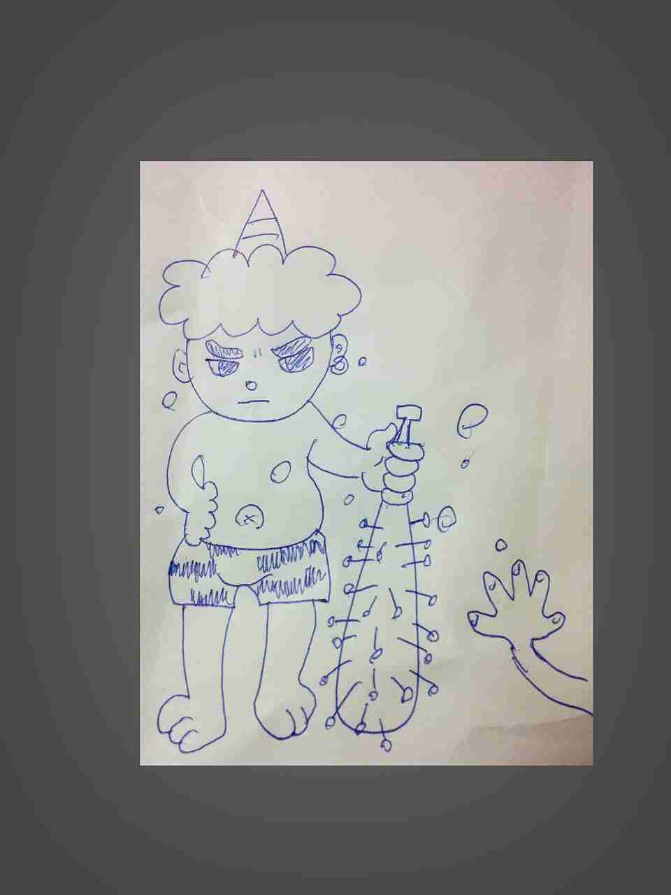 何も見ずに鬼の絵を描いてみるトピ
