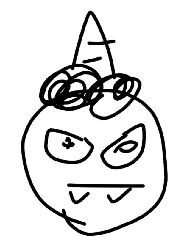 何も見ずに鬼の絵を描いてみるトピ