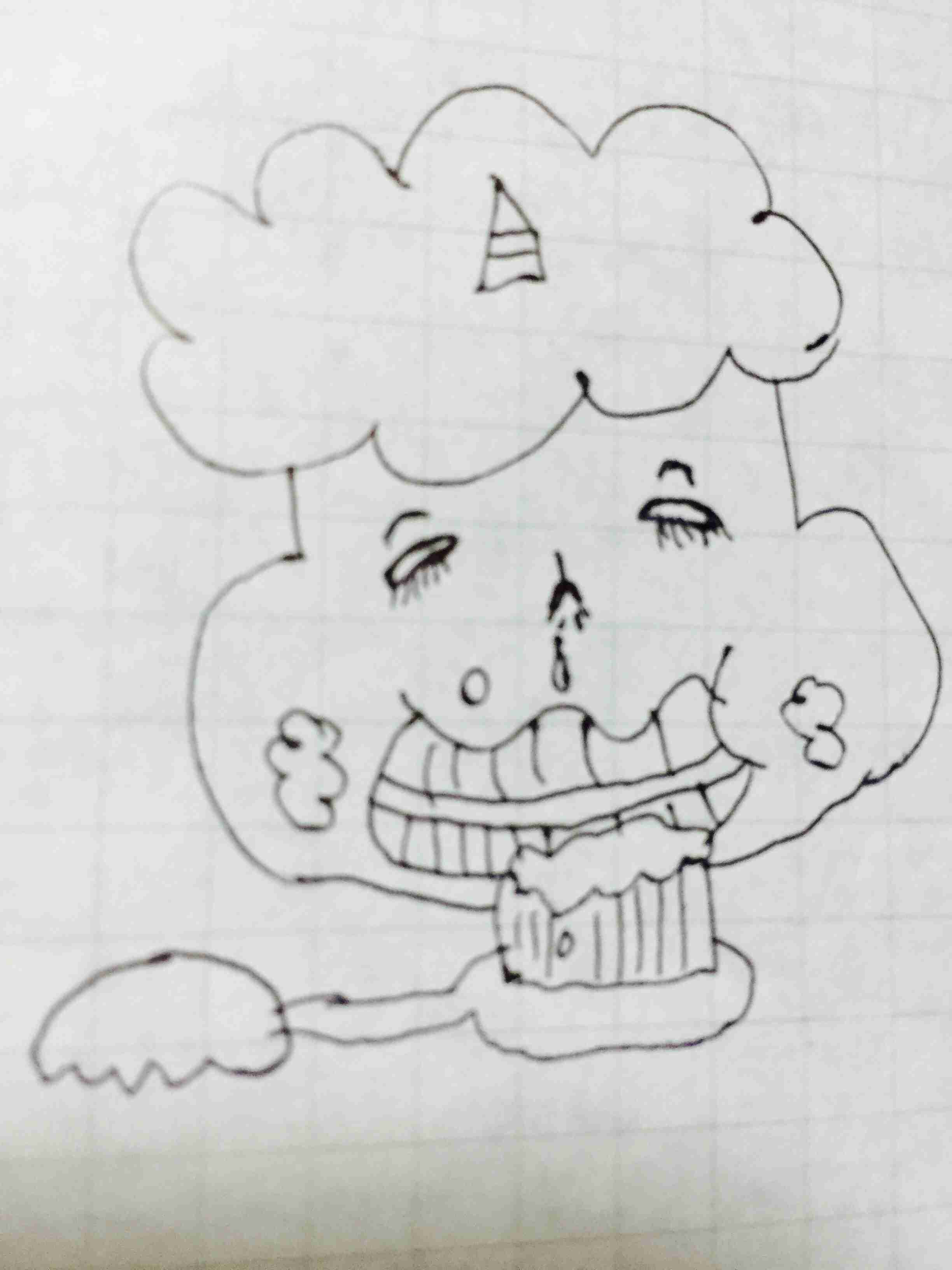 何も見ずに鬼の絵を描いてみるトピ