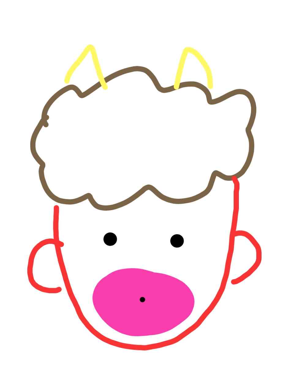 何も見ずに鬼の絵を描いてみるトピ