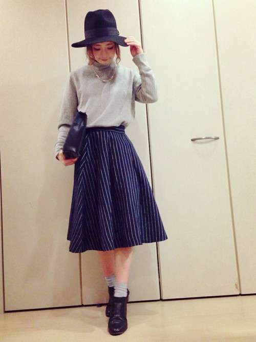 帽子を使ったコーデ画像