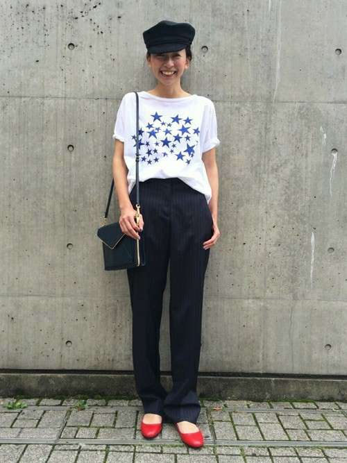 帽子を使ったコーデ画像