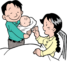 出産の日、旦那さんは休んでくれましたか？