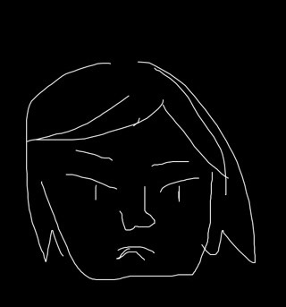 自画像を描いてみるトピ