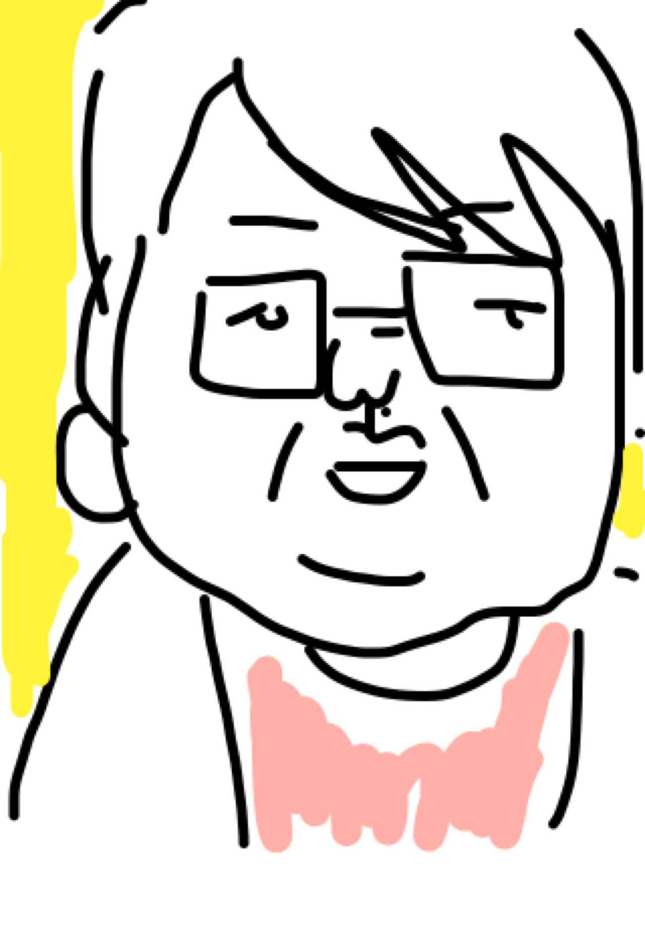 自画像を描いてみるトピ