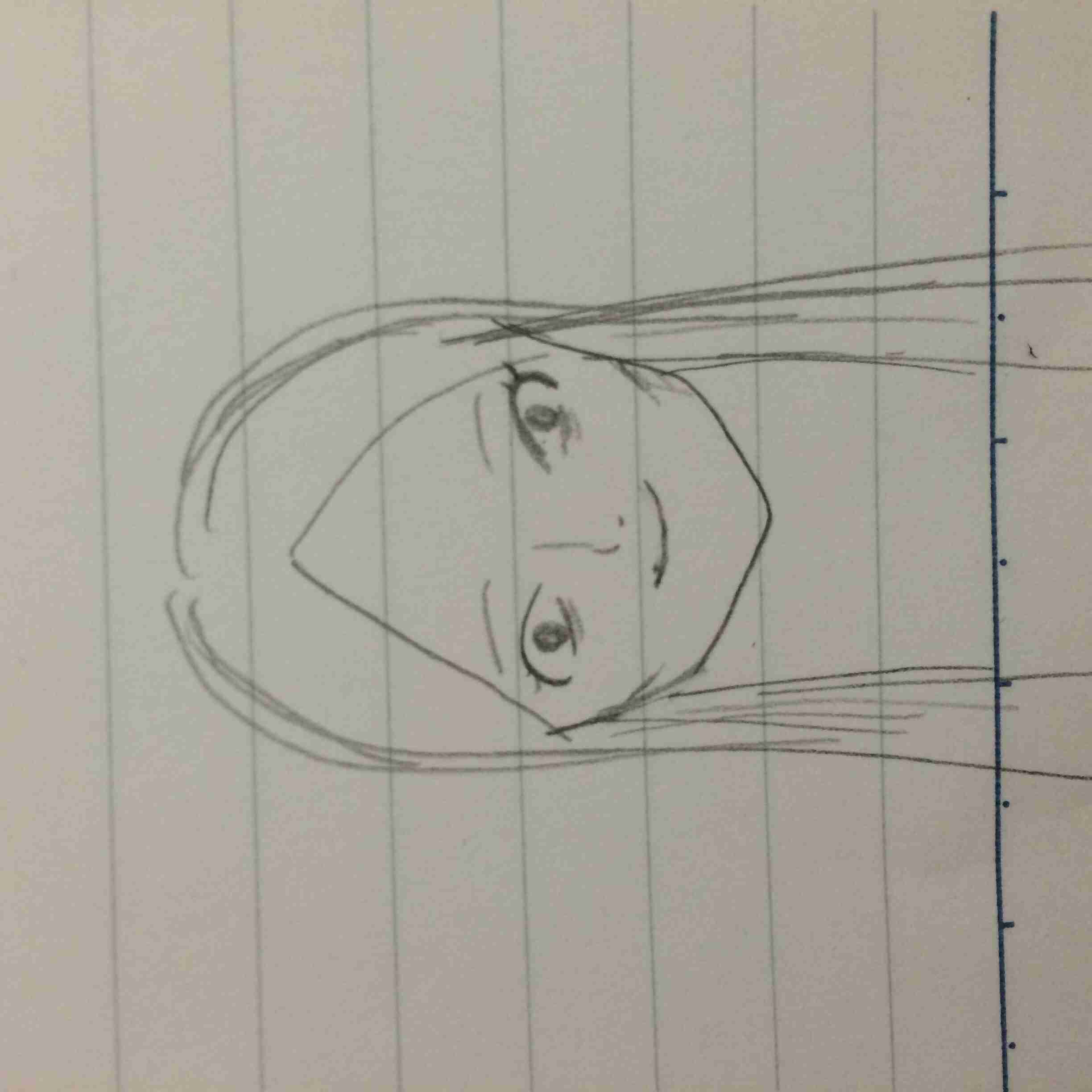 自画像を描いてみるトピ