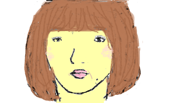 自画像を描いてみるトピ