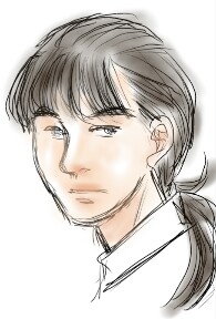 自画像を描いてみるトピ