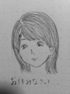 自画像を描いてみるトピ