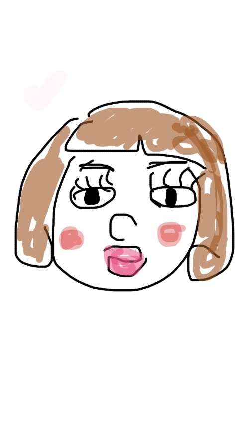 自画像を描いてみるトピ