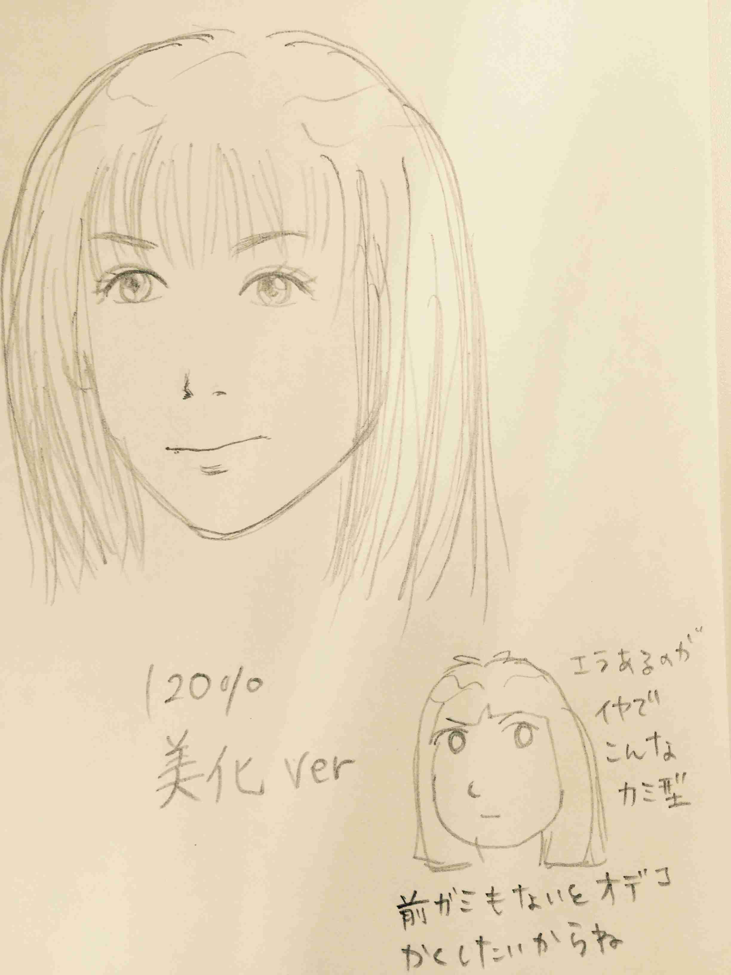 自画像を描いてみるトピ