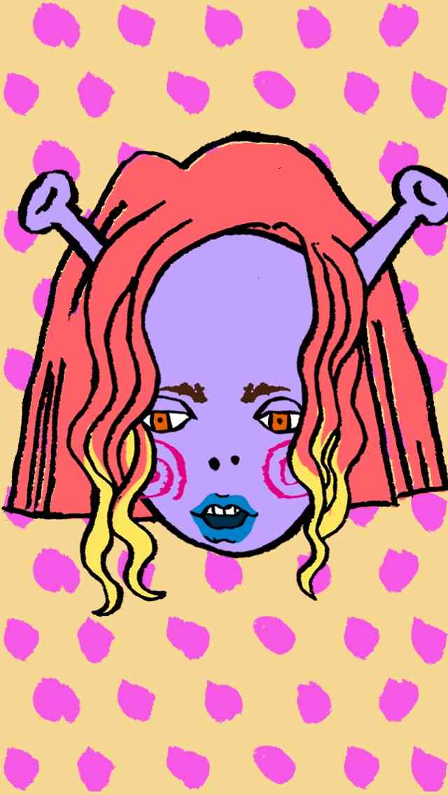 自画像を描いてみるトピ