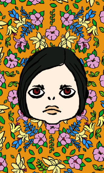 自画像を描いてみるトピ