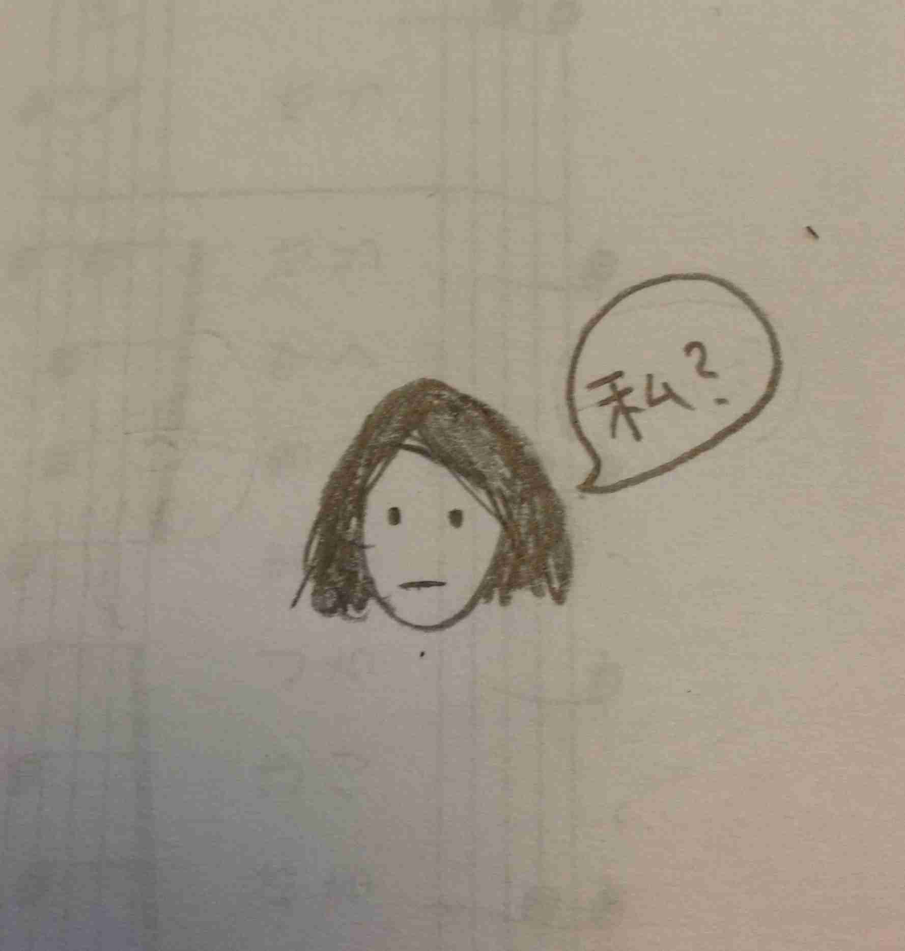自画像を描いてみるトピ