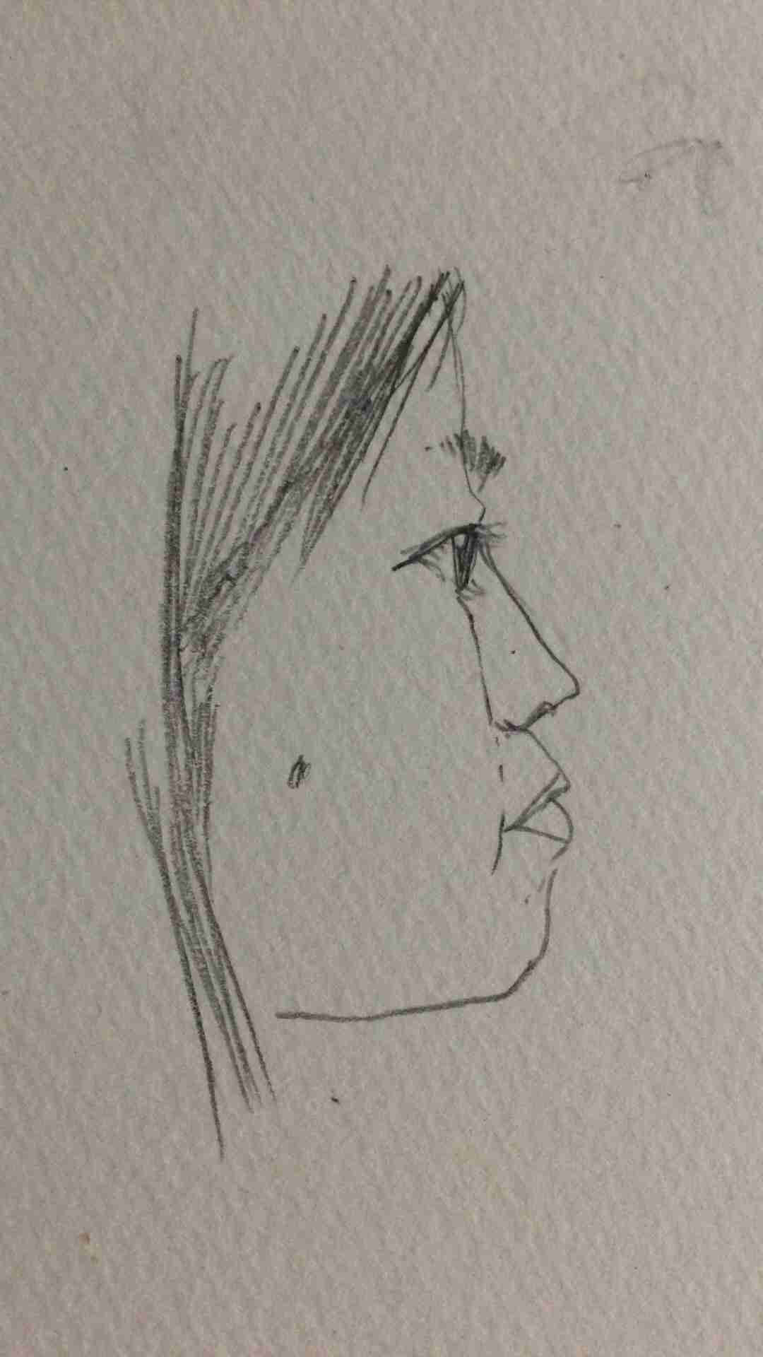 自画像を描いてみるトピ