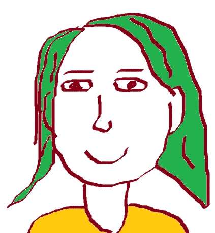 自画像を描いてみるトピ