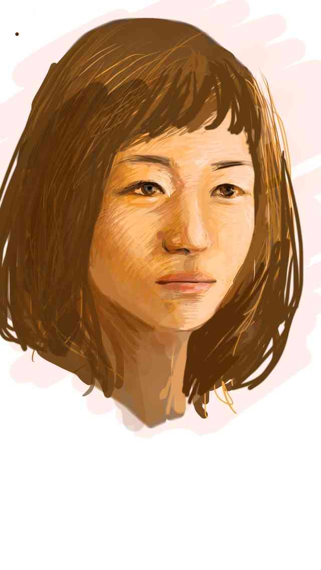 自画像を描いてみるトピ