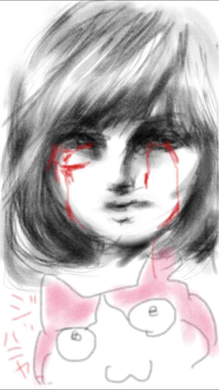 自画像を描いてみるトピ