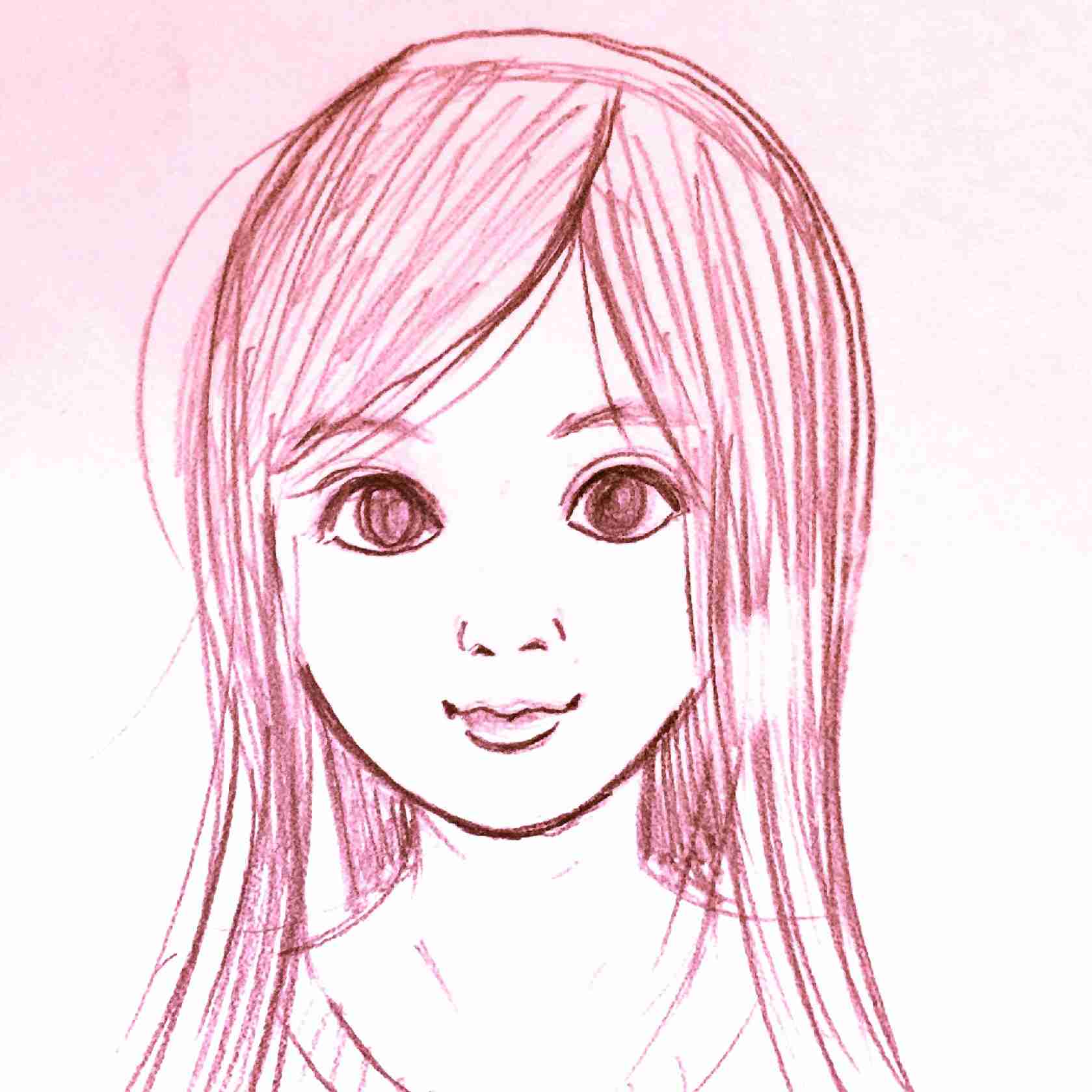 自画像を描いてみるトピ