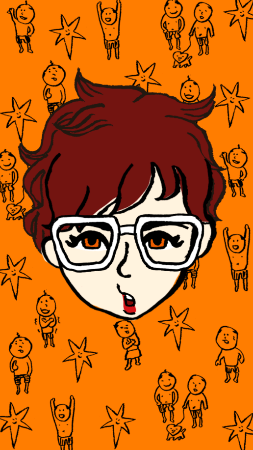 自画像を描いてみるトピ