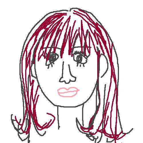 自画像を描いてみるトピ