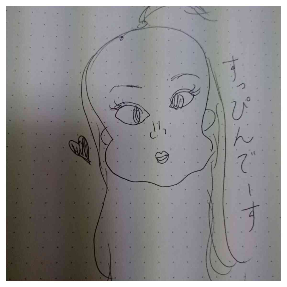 自画像を描いてみるトピ