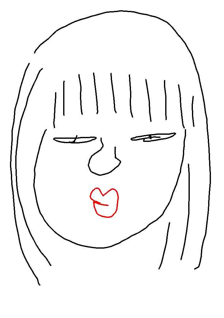 自画像を描いてみるトピ