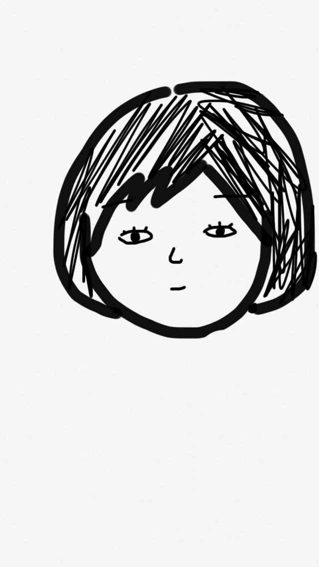 自画像を描いてみるトピ