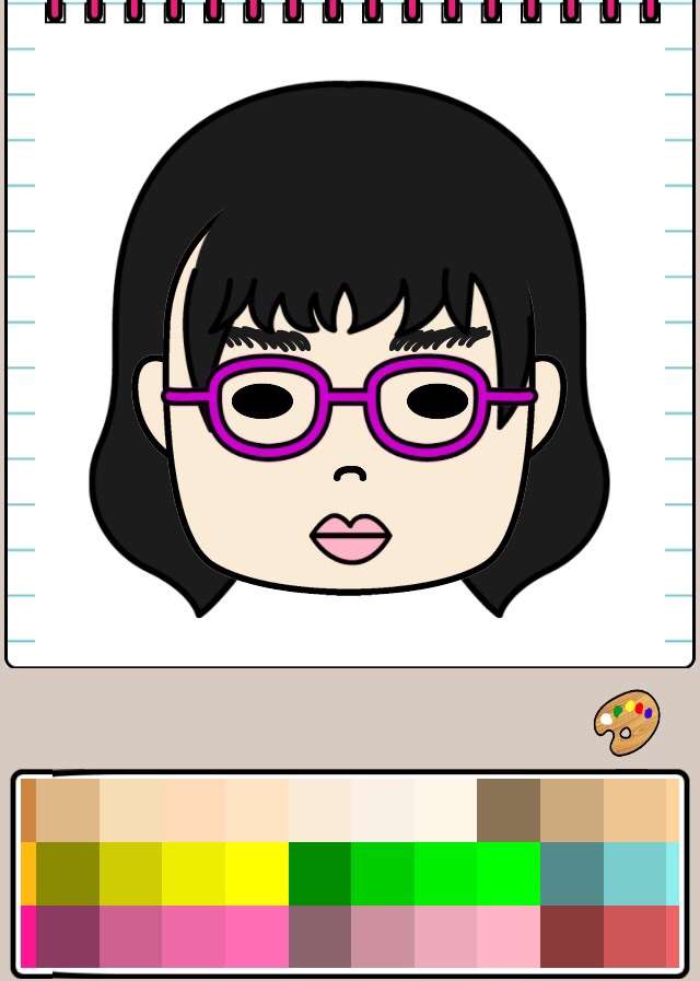 自画像を描いてみるトピ