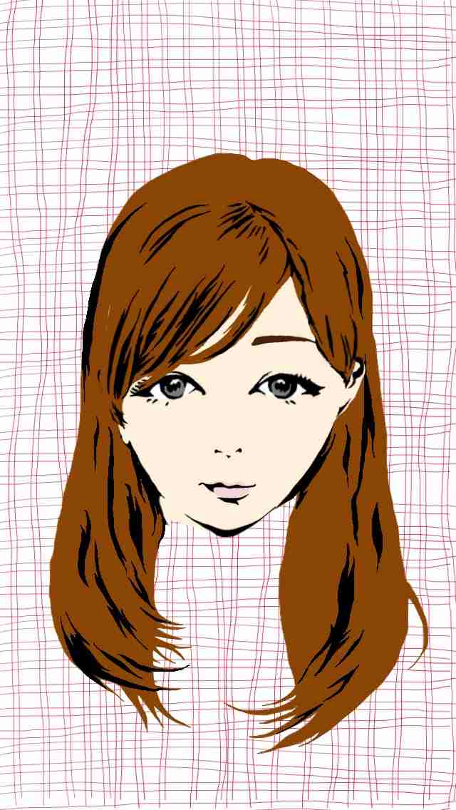 自画像を描いてみるトピ