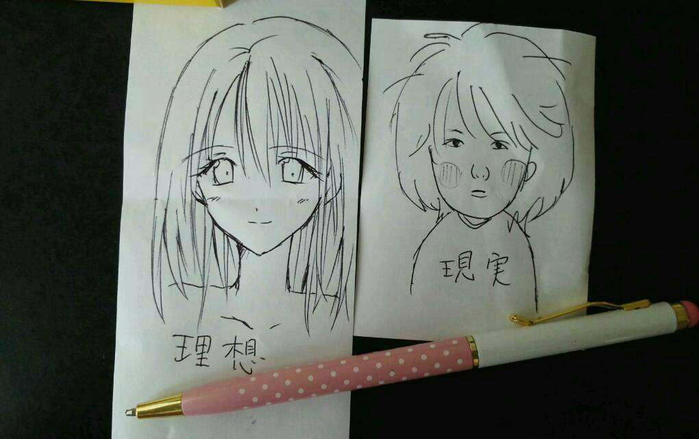 自画像を描いてみるトピ