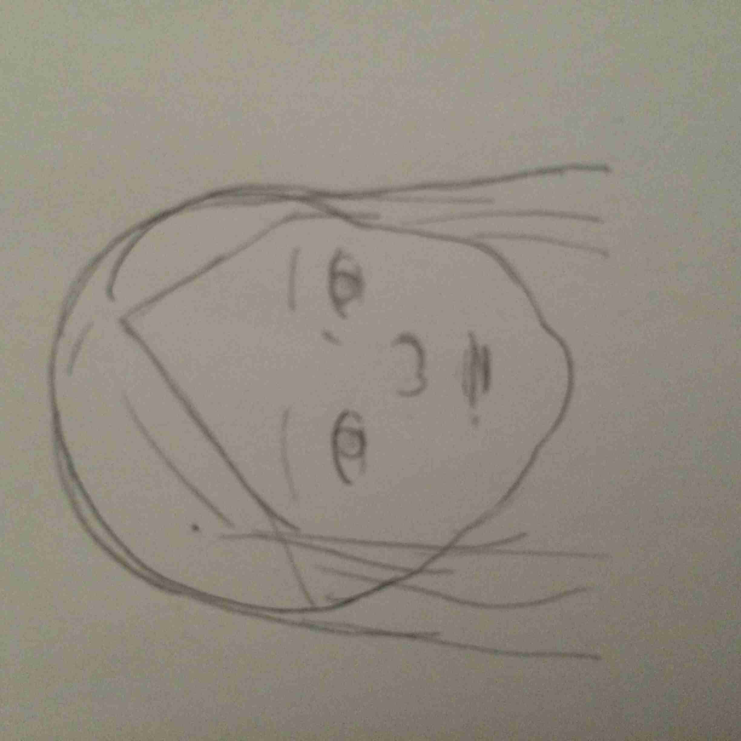 自画像を描いてみるトピ