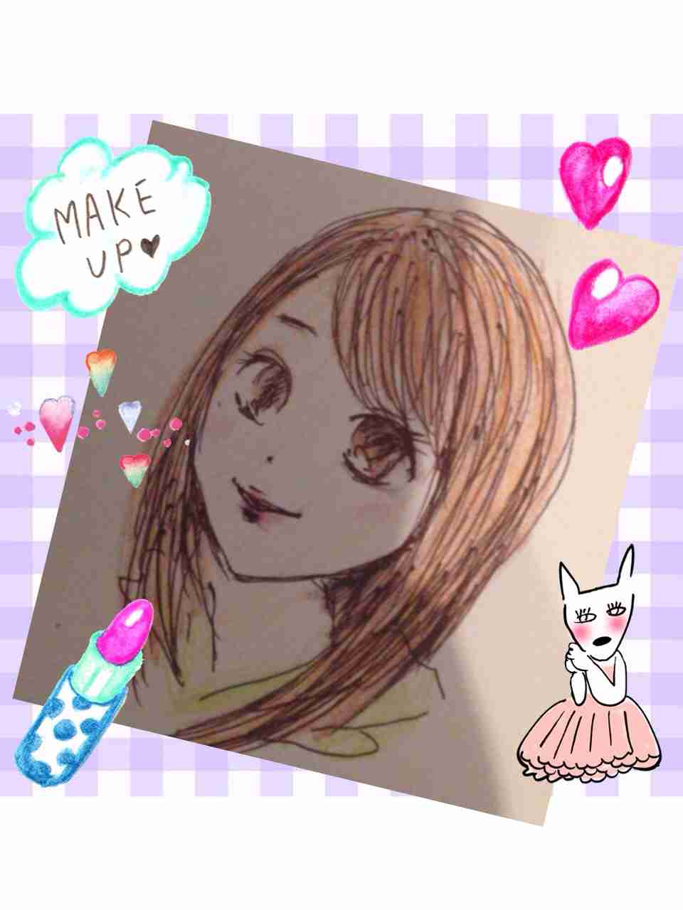 自画像を描いてみるトピ