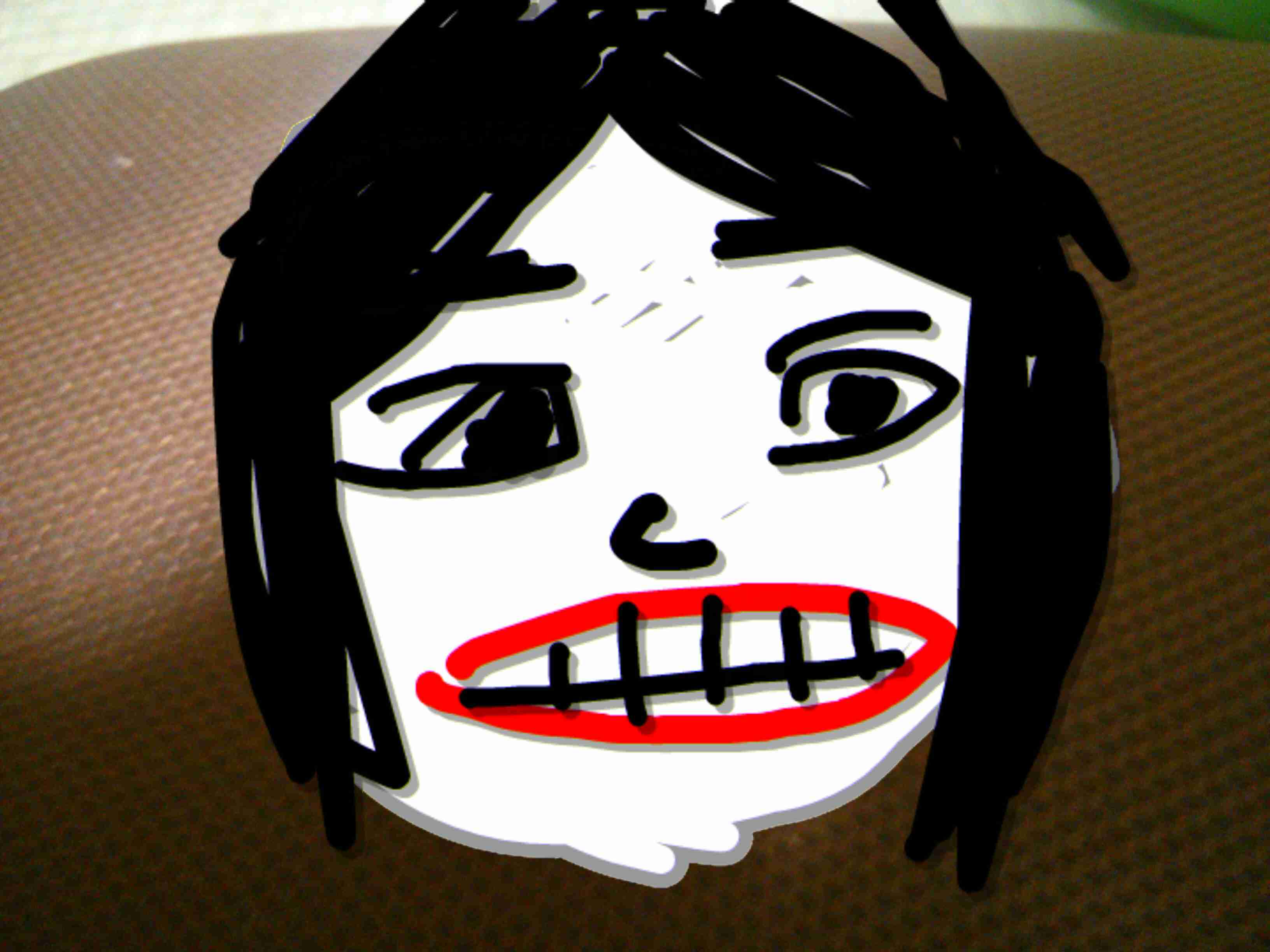 自画像を描いてみるトピ