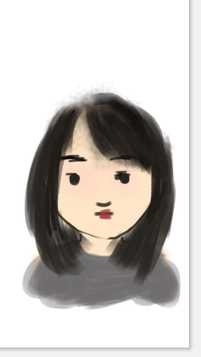 自画像を描いてみるトピ