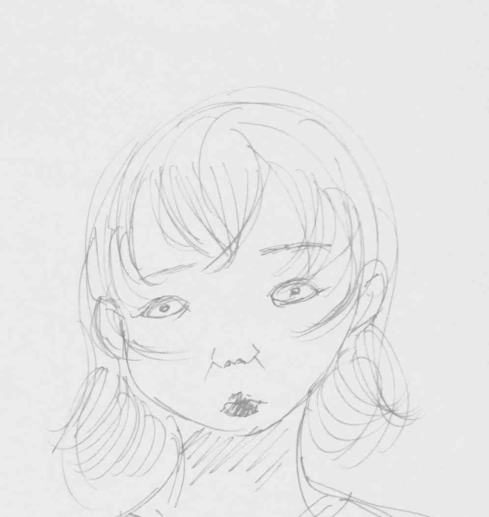 自画像を描いてみるトピ
