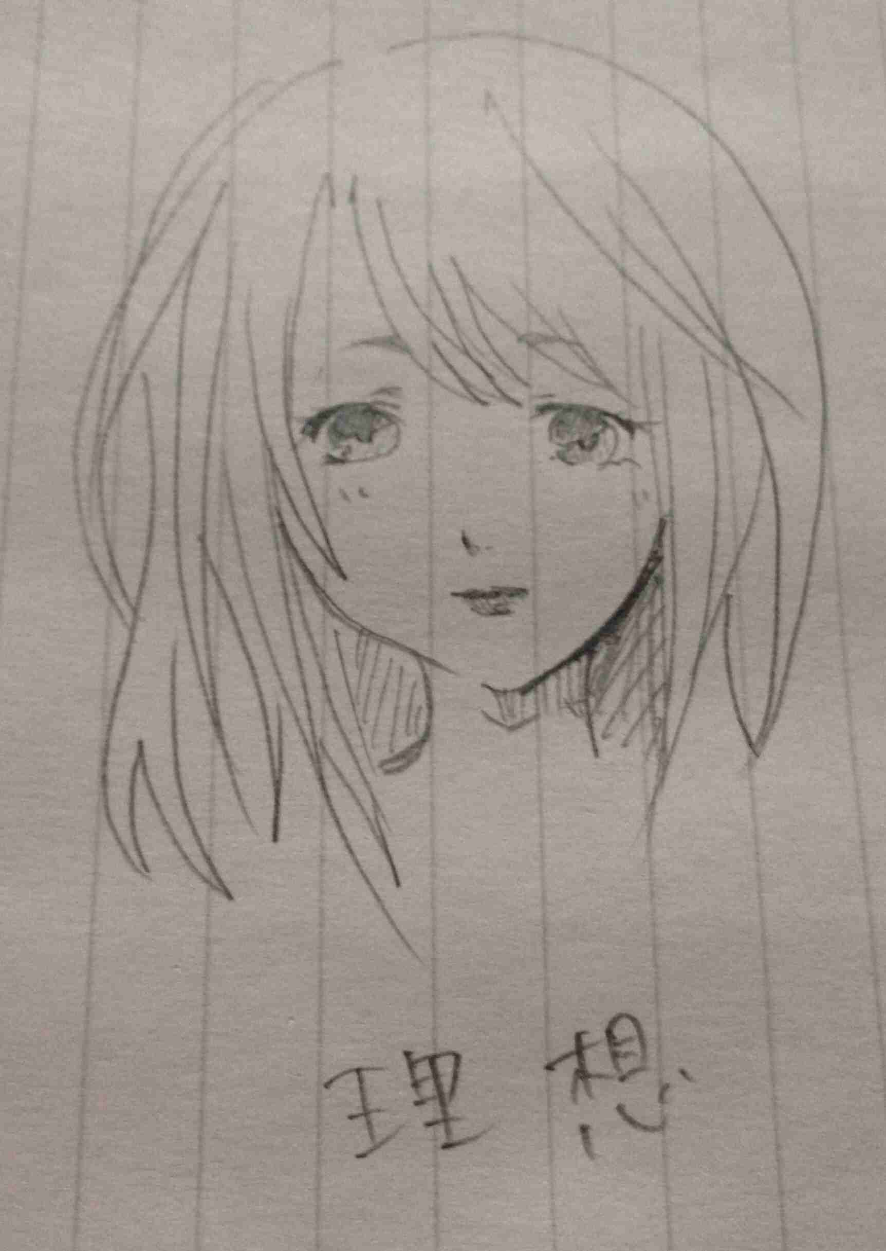 自画像を描いてみるトピ