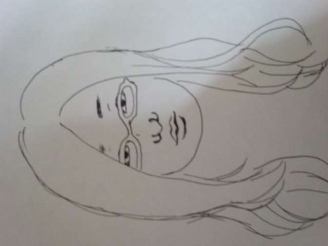 自画像を描いてみるトピ