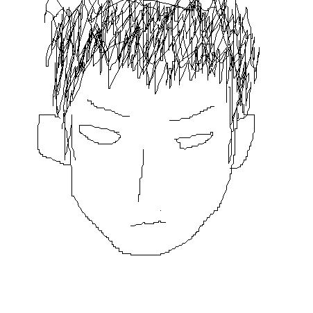 自画像を描いてみるトピ