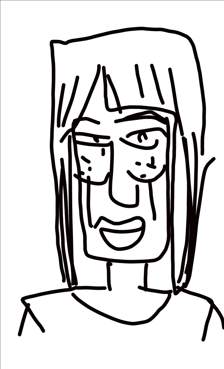 自画像を描いてみるトピ