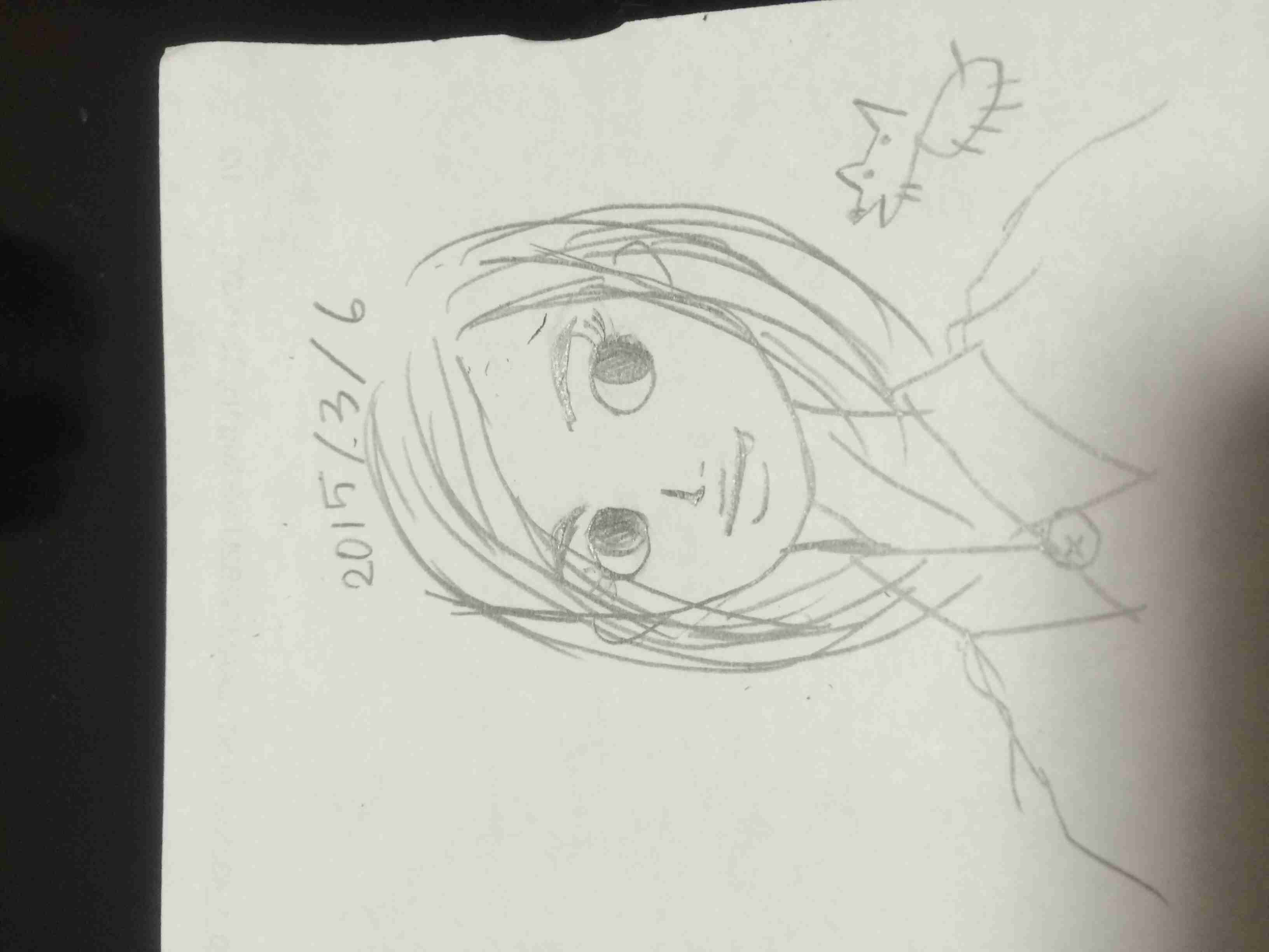 自画像を描いてみるトピ