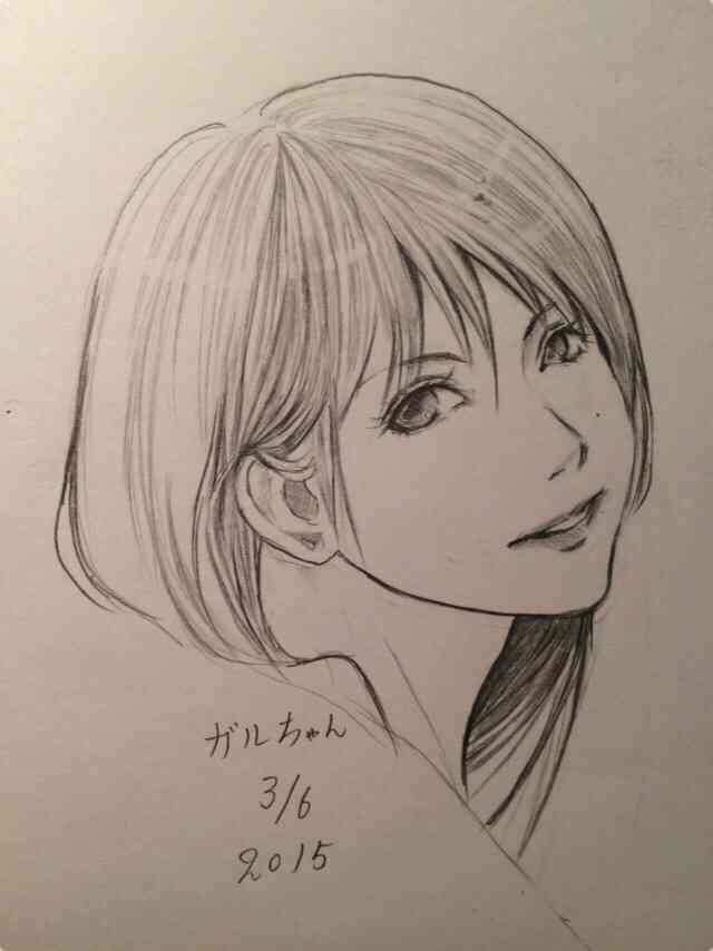 自画像を描いてみるトピ