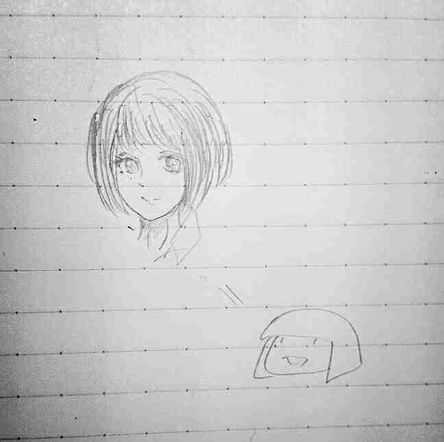 自画像を描いてみるトピ