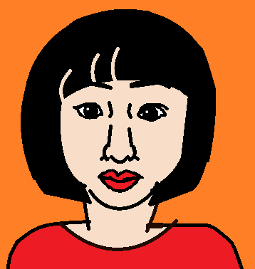 自画像を描いてみるトピ