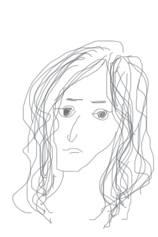 自画像を描いてみるトピ